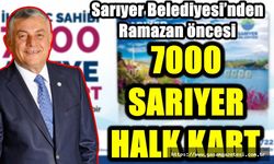 Sarıyer Belediyesi’nden Ramazan öncesi 7000 Sarıyer Halk Kart