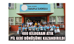 400 KİLOGRAM ATIK PİL GERİ DÖNÜŞÜME KAZANDIRILDI