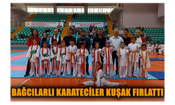 BAĞCILARLI KARATECİLER KUŞAK FIRLATTI