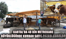 Kartal’da 48 Bin Metrekare Büyüklüğünde Kurban Satış Pazarı Kuruldu.