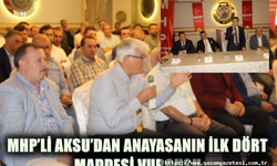 MHP’li Aksu’dan anayasanın ilk dört maddesi vurgusu