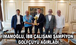 İMAMOĞLU, İBB ÇALIŞANI ŞAMPİYON GOLFÇÜYÜ AĞIRLADI