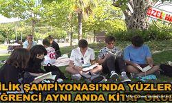 İyilik Şampiyonası’nda yüzlerce öğrenci aynı anda kitap okudu
