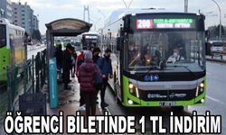 Öğrenci biletinde 1 TL indirim