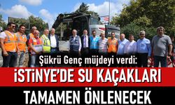 Şükrü Genç müjdeyi verdi: İstinye’de su kaçakları tamamen önlenecek