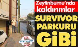 Zeytinburnu’nda kaldırımlar Survivor parkuru gibi
