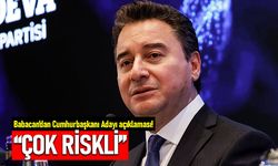 Ali Babacan'dan Cumhurbaşkanı Adayı açıklaması: Çok riskli