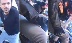 Bıçaklanma anı kamerada! Ümraniye'de bir motosikletli tartıştığı kişi tarafından bıçaklandı