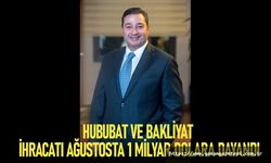 Hububat ve bakliyat ihracatı ağustosta 1 milyar dolara dayandı