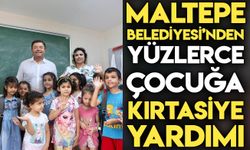 Maltepe Belediyesi’nden yüzlerce çocuğa kırtasiye yardımı
