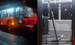 Başakşehir'de İETT otobüsü şarampole yuvarlandı