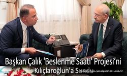 Başkan Çalık 'Beslenme Saati' projesini Kılıçlaroğlun'a sundu