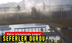 Haliç Metro Köprüsü üzerinde kablolar yandı; Seferler durdu