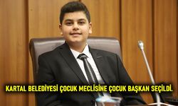 Kartal Belediyesi Çocuk Meclisine çocuk başkan seçildi.