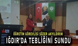 Öğretim Görevlisi Sözer Akyıldırım Iğdır’da tebliğini sundu