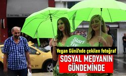 1 Kasım Vegan Günü'nde İstanbul'da çekilen fotoğraf sosyal medyanın gündeminde