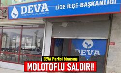 DEVA Partisi Diyarbakır Lice İlçe binasına molotoflu saldırı