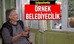 Eyüpsultan Belediyesi yaşlı ve ihtiyaç sahibi vatandaşların yanında