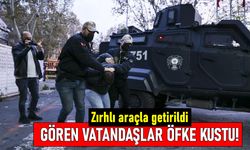 Taksim bombacısı vatandaşların küfürleri eşliğinde zırhlı araçla getirildi