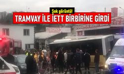 Alibeyköy'de tramvay ile İETT birbirine girdi