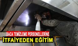 Baca temizleme personellerine itfaiyeden eğitim