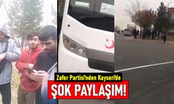 Kayseri'de Zafer Partisi'nden paylaşım: Resmi araçla parka bırakılan Afganlar