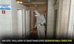 Maltepe, okullarını ve ibadethanelerini dezenfektanla temizliyor