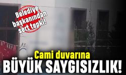 Başkan ateş püskürdü; Çatalca'da cami duvarına haç ve penis çizildi