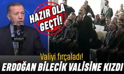 Erdoğan Bilecik Valisine fena kızdı; Sen başka şeyler anlatıyorsun