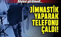 Jimnastik hareketleri yaparak telefonu çalan adam gündemde