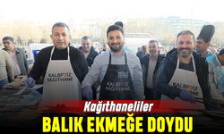 Kağıthane’de halka balık ekmek ziyafeti