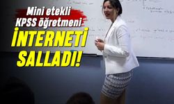Mini etekli KPSS öğretmeni sosyal medyayı salladı