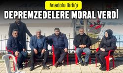 Anadolu Birliği depremzedelere moral verdi