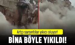 Artçı sarsıntılar yıkılmayan binaları yıkıyor