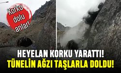 Artvin Erzurum yolunda büyük panik: Heyelan oldu!