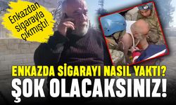 Enkazdan sigarayla çıkan adamın sigarayı yakma yöntemi şok etti