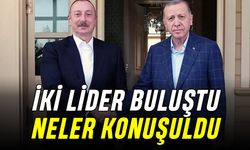 Erdoğan Aliyev ile görüştü