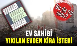 Ev sahibi yıkılan evden kira istedi iddiası