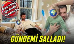 Kıvanç Tatlıtuğ oğlu Kurt Efe ile yeni pozları gündemde