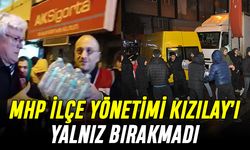MHP Küçükçekmece'den Kızılay'a yardım ziyareti