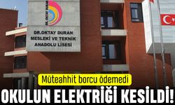 Küçükçekmece'de müteahhit borcu ödemedi, lisenin elektriği kesildi