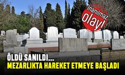 Öldü sanıldı, mezarlıkta hareket etti