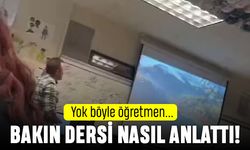 Tarih öğretmeni dersi bilgisayar oyunu oynayarak anlattı
