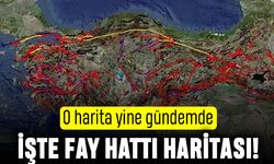 Türkiye Deprem Haritası; Doğu ve Kuzey Anadolu Fayı geçtiği yerler