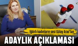 Iğdırlı kadınların sesi Gülay Aras’tan adaylık açıklaması