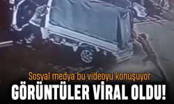 İki kişinin aynı anda ittiği kamyonet videosu viral oldu