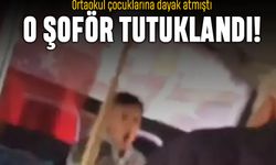 Ortaokul öğrencilerini sopayla döven şoför tutuklandı