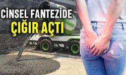 Şaka gibi olay anüsüne beton döktü