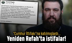 Yeniden Refah Partisi'nde istifalar