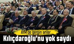 AYM'de gergin anlar; Erdoğan Kılıçdaroğlu'nun elini sıkmadı